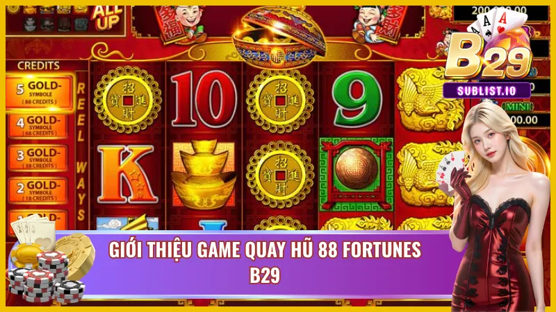 Vài nét về slot nổ hũ 88 Fortunes 