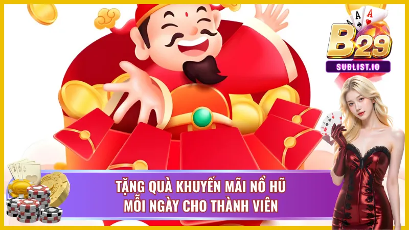 Chính sách ưu đãi nổi bật cho người chơi nổ hũ B29